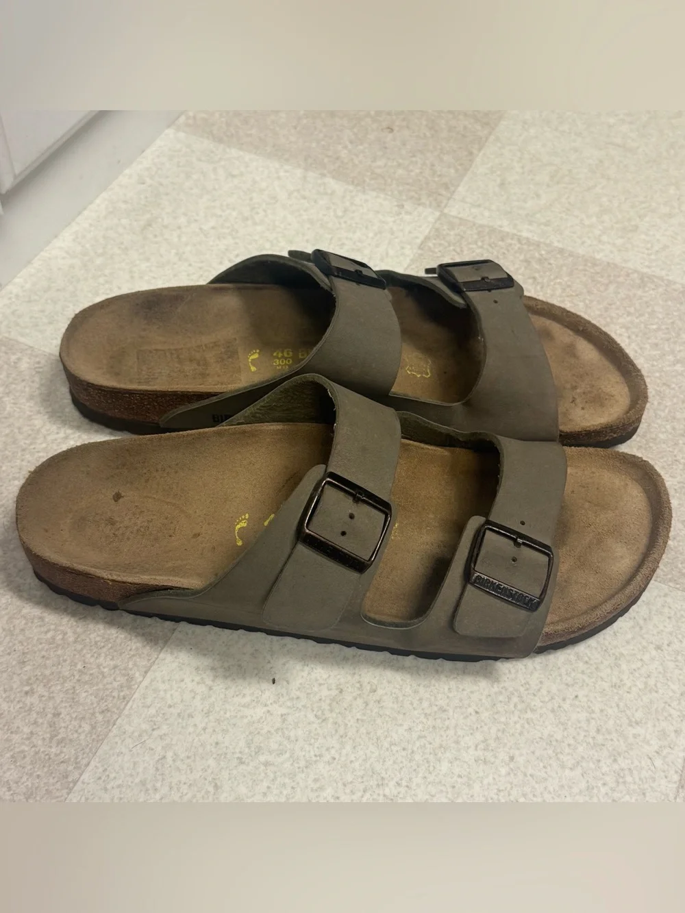 Birkenstock Arizona men’s 13 EU 46 Slider Sandals *Sun Bleached